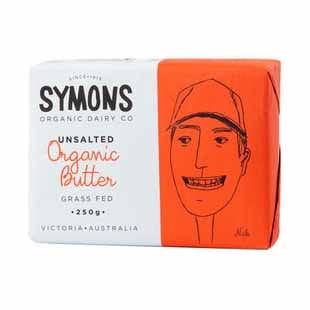 Symons Organic Dairy Co Organic Butter Unsalted 250g